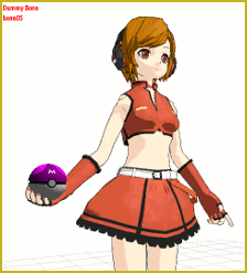 Start tossing the ball by setting uo the ball's motion in MMD 7.39
