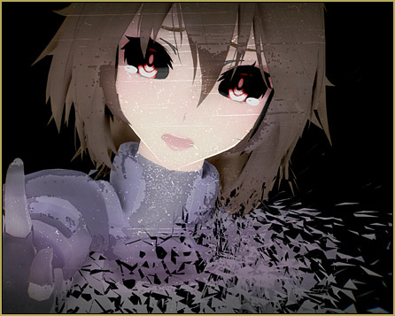 The Collapse effect, which is created by 折鶴P (OrizuruP). (image by Yuuki) The Collapse effect, which is created by 折鶴P (OrizuruP). (image by Yuuki)