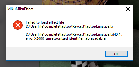 abracadabra error abracadabra error